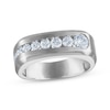 Thumbnail Image 1 of Milestones Men's Diamond Wedding Band 1 ct tw 10K White Gold