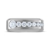 Thumbnail Image 3 of Milestones Men's Diamond Wedding Band 1 ct tw 10K White Gold