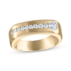 Thumbnail Image 1 of Milestones Men's Diamond Wedding Band 1/2 ct tw 10K Yellow Gold