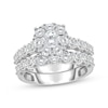 Thumbnail Image 1 of Round-Cut Diamond Halo Bridal Set 2 ct tw 10K White Gold