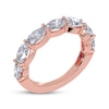 Thumbnail Image 2 of Lab-Grown Diamonds by KAY Oval-Cut East-West Anniversary Ring 2 ct tw 14K Rose Gold