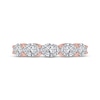 Thumbnail Image 3 of Lab-Grown Diamonds by KAY Oval-Cut East-West Anniversary Ring 2 ct tw 14K Rose Gold