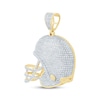 Thumbnail Image 2 of Football Helmet Charm 3/4 ct tw 10K Yellow Gold