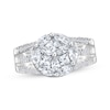 Thumbnail Image 1 of Marquise & Princess-Cut Multi-Diamond Engagement Ring 2 ct tw 14K White Gold