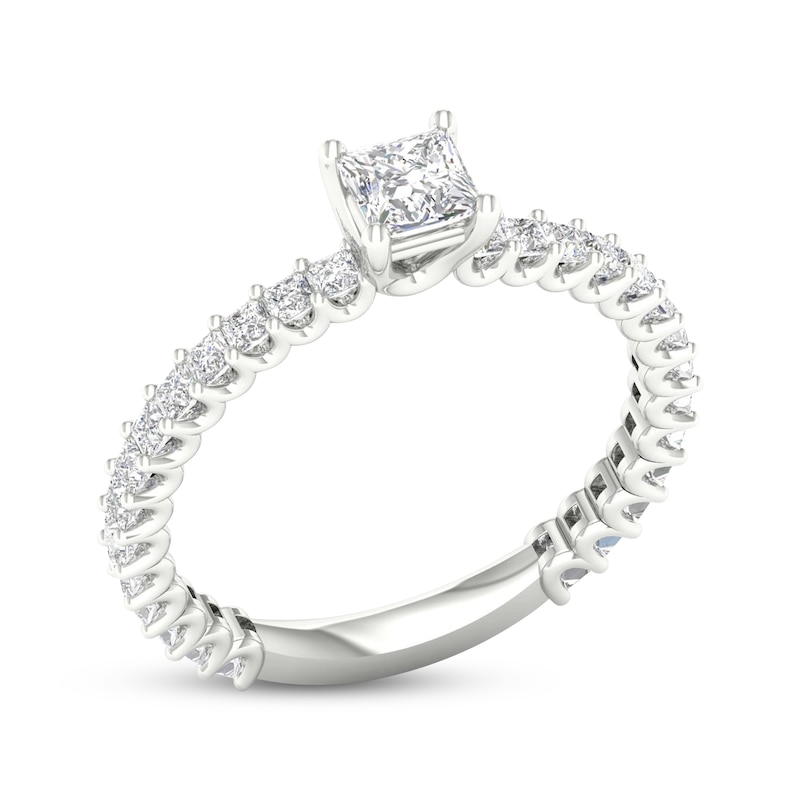 Main Image 2 of Princess-Cut Diamond Engagement Ring 1-1/4 ct tw 14K White Gold