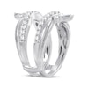 Thumbnail Image 2 of Pear-Shaped & Round-Cut Diamond Enhancer Ring 1-1/4 ct tw 14K White Gold