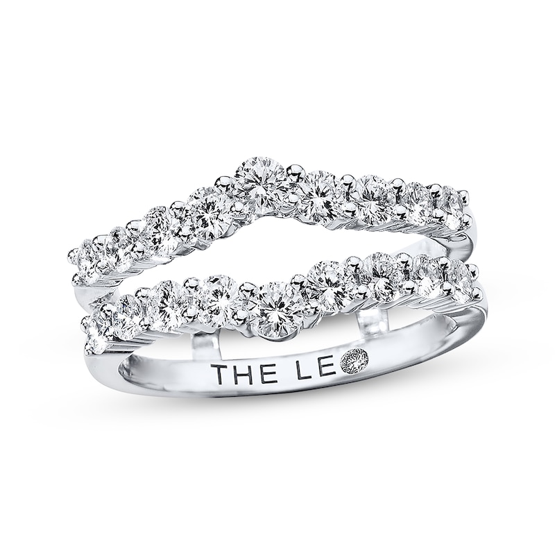 Main Image 1 of THE LEO Diamond Enhancer Ring 1 ct tw Round-cut 14K White Gold