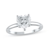 Thumbnail Image 1 of Lab-Grown Diamonds by KAY Heart-Shaped Solitaire Ring 1-1/2 ct tw 14K White Gold (F/SI2)