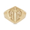 Thumbnail Image 2 of Textured Shield Ring 10K Yellow Gold