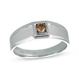 Le Vian Men's Solitaire Diamond Ring 1/5 ct tw 14K Vanilla Gold