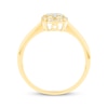 Thumbnail Image 3 of Multi-Diamond Halo Engagement Ring 1/5 ct tw 14K Yellow Gold