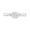 Thumbnail Image 3 of Round-Cut Diamond Three-Stone Engagement Ring 1/2 ct tw 10K White Gold