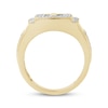 Thumbnail Image 3 of Men's Diamond Cross Signet Ring 3/4 ct tw 10K Yellow Gold