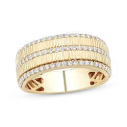 Adore Men's Diamond Wedding Band 1/2 ct tw 10K Yellow Gold