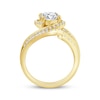 Thumbnail Image 2 of Lab-Created Diamonds by KAY Oval-Cut Bypass Bridal Set 2 ct tw 14K Yellow Gold