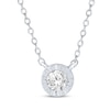 Thumbnail Image 1 of Round-Cut Diamond Solitaire Gift Set 1/3 ct tw Sterling Silver (J/I3)