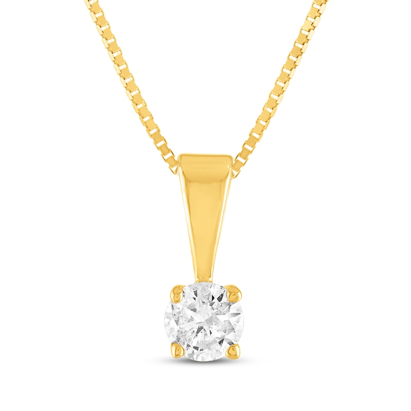 Main Image 2 of Round-Cut Diamond Solitaire Set 1/2 ct tw 10K Yellow Gold