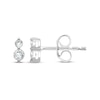 Thumbnail Image 1 of Lab-Grown Diamonds by KAY Two-Stone Stud Earrings 1/5 ct tw 14K White Gold