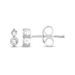 KAY Lab-Grown Diamonds Two-Stone Stud Earrings 1/5 ct tw 14K White Gold