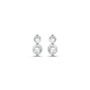 Thumbnail Image 2 of Lab-Grown Diamonds by KAY Two-Stone Stud Earrings 1/5 ct tw 14K White Gold