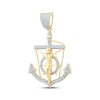 Thumbnail Image 2 of Men's Diamond Crucifix Anchor & Ship Wheel Charm 5/8 ct tw 10K Yellow Gold