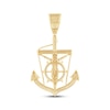 Thumbnail Image 3 of Men's Diamond Crucifix Anchor & Ship Wheel Charm 5/8 ct tw 10K Yellow Gold