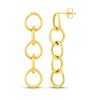 Thumbnail Image 1 of Circle Link Drop Earrings 14K Yellow Gold