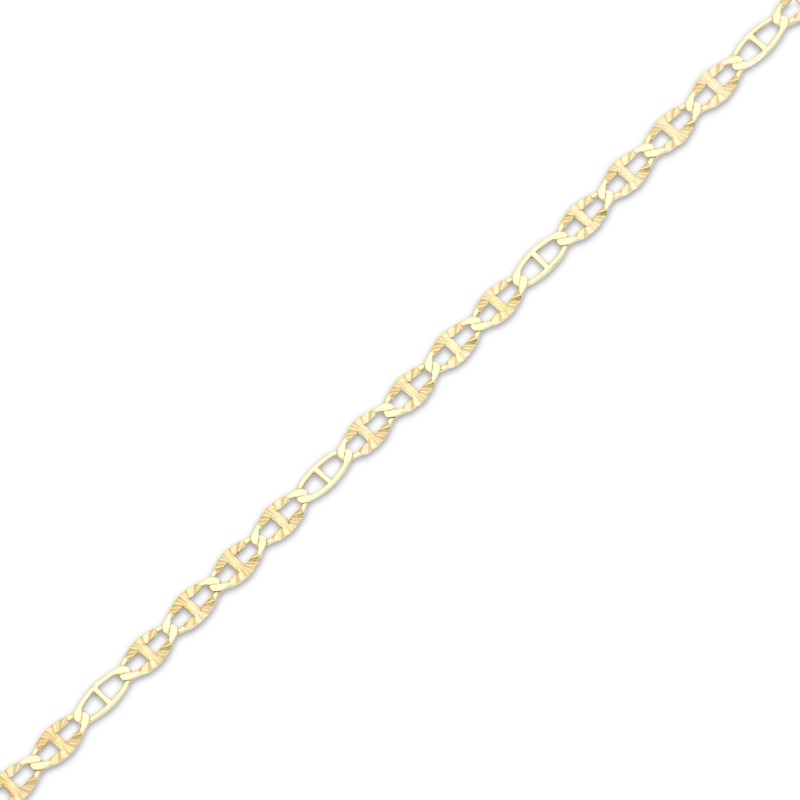 Main Image 2 of Diamond-Cut Solid Valentino Chain Necklace 2.4mm 14K Yellow Gold 20”