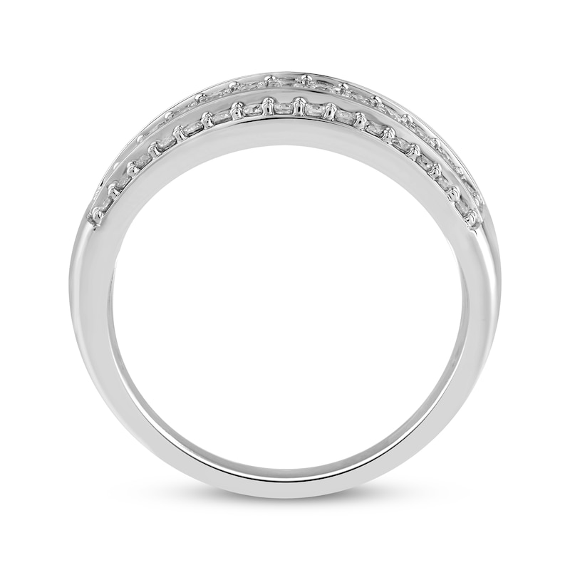 Diamond Multi-Row Anniversary Band 1 ct tw 14K White Gold | Kay Outlet