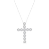 Thumbnail Image 1 of Diamond Cross Necklace 1 ct tw 10K White Gold 18"