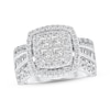 Thumbnail Image 1 of Princess & Baguette-Cut Diamond Engagement Ring 2 ct tw 14K White Gold