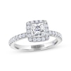 Thumbnail Image 1 of THE LEO Diamond Princess-Cut Halo Engagement Ring 1-3/8 ct tw 14K White Gold