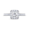 Thumbnail Image 3 of THE LEO Diamond Princess-Cut Halo Engagement Ring 1-3/8 ct tw 14K White Gold