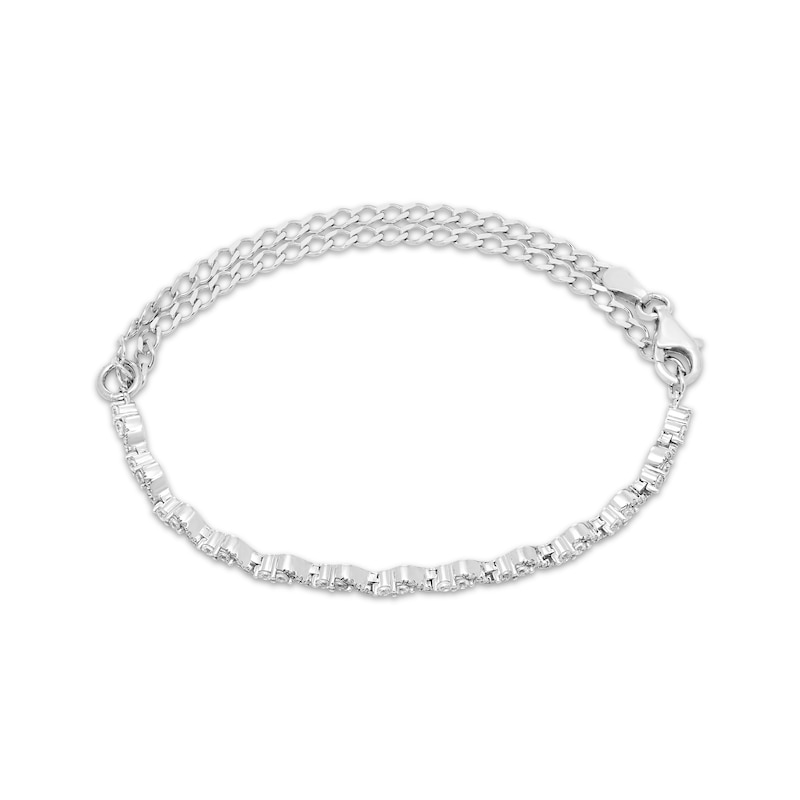 Main Image 2 of Our Story Together Diamond Adjustable S-Link Bracelet 1/2 ct tw 10K White Gold