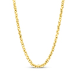 Semi-Solid Cable Chain Necklace 5mm 14K Yellow Gold 20&quot;