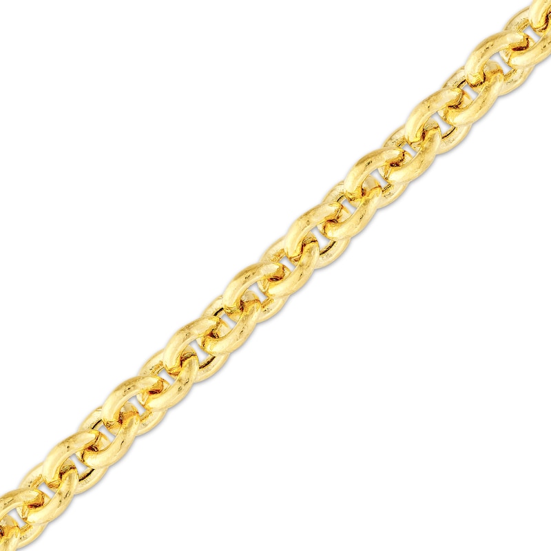 Main Image 2 of Semi-Solid Cable Chain Necklace 5mm 14K Yellow Gold 20&quot;