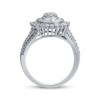 Thumbnail Image 3 of Multi-Diamond Center Oval Halo Engagement Ring 1 ct tw 14K White Gold