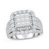 Thumbnail Image 1 of Princess-Cut Multi-Diamond Center Engagement Ring 3 ct tw 10K White Gold