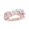 Thumbnail Image 1 of Lab-Grown Diamonds by KAY Heart-Shaped & Round-Cut Crossover Ring 2 ct tw 14K Rose Gold