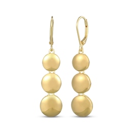 Disc Drop Earrings 18K Yellow Gold-Plated Sterling Silver