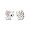 Thumbnail Image 1 of Children's Enamel Kitten Stud Earrings Sterling Silver