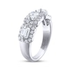 Thumbnail Image 2 of THE LEO Legacy Lab-Grown Diamond Emerald-Cut Three-Stone Anniversary Band 1-1/3 ct tw 14K White Gold