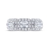 Thumbnail Image 3 of THE LEO Legacy Lab-Grown Diamond Emerald-Cut Three-Stone Anniversary Band 1-1/3 ct tw 14K White Gold