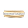 Thumbnail Image 3 of Men's Square & Baguette-Cut Diamond Channel Wedding Band 1-1/2 ct tw 10K Yellow Gold