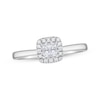 Thumbnail Image 1 of Princess-Cut Diamond Quad Promise Ring 1/5 ct tw 10K White Gold