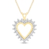 Thumbnail Image 0 of Diamond Heart Outline Necklace 1 ct tw 14K Yellow Gold 18"