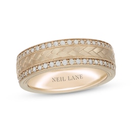 Neil Lane Men's Diamond Wedding Band 1/2 ct tw 14K Yellow Gold