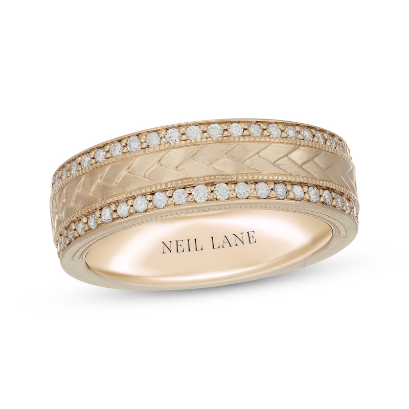 Main Image 1 of Neil Lane Men's Diamond Wedding Band 1/2 ct tw 14K Yellow Gold