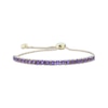 Thumbnail Image 1 of Amethyst Bolo Bracelet 10K Yellow Gold