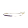 Thumbnail Image 3 of Amethyst Bolo Bracelet 10K Yellow Gold